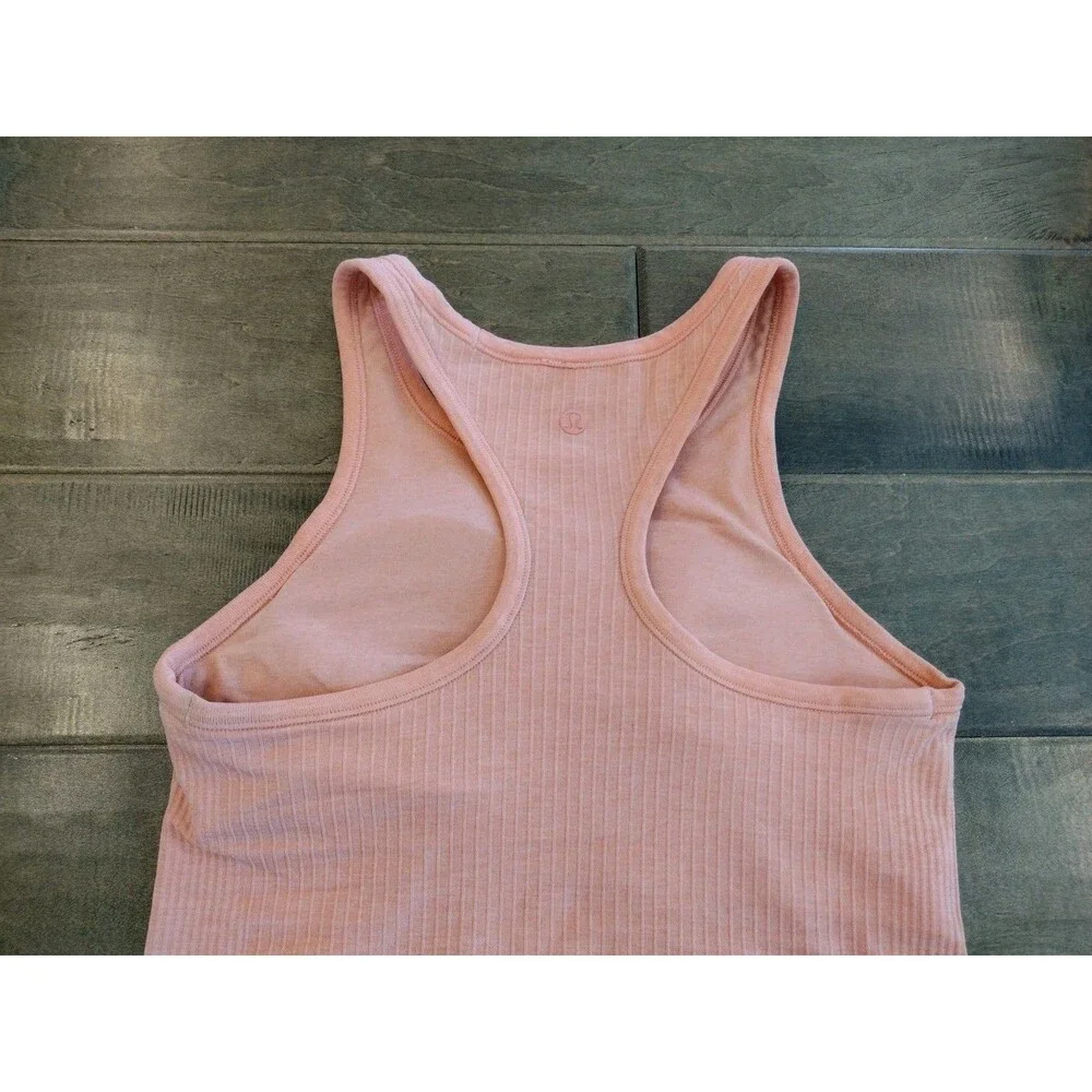 LULULEMON Women's Ebb To Street peach waist racerback tank top - 6